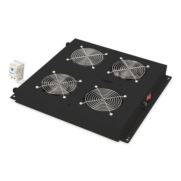 Digitus 19" tetőventilátor rackszekrényhez fekete (DN-19 FAN-2-B-N)