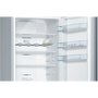 Bosch Serie 4 KGN39VLEB kombinált hűtőszekrény Szabadonálló 368 L E Rozsdamentes acél
