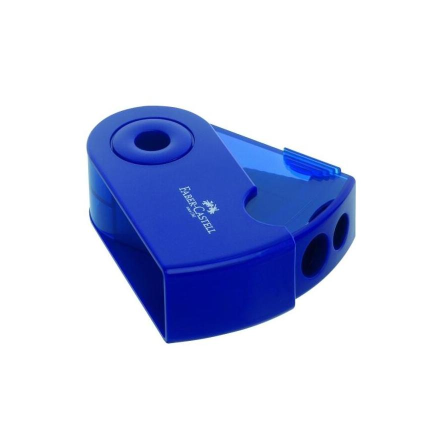 Faber Castell Spitzer Doppelspitzdose Sleeve rot/blau (182701)