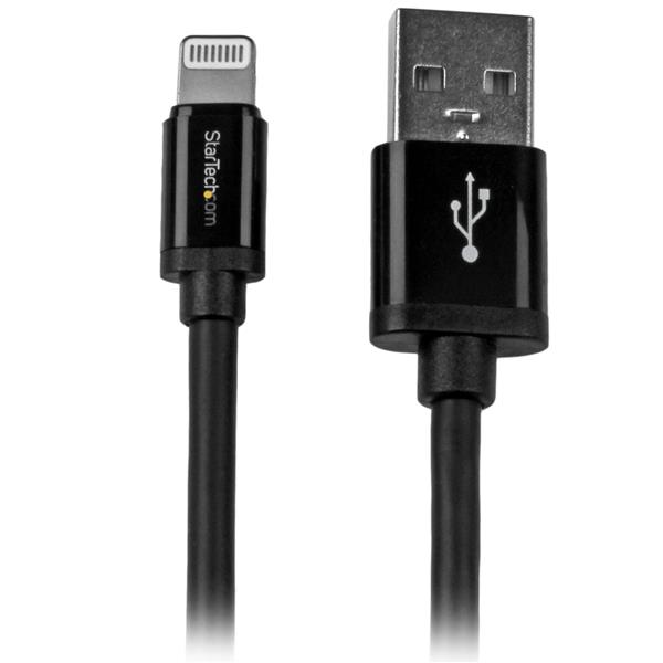 StarTech.com USBLT2MB Lightning kabel 2 m Sort