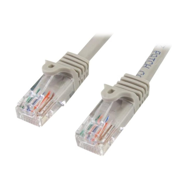 StarTech.com 45PAT3MGR síťový kabel Šedá 3 m Cat5e U/UTP (UTP)