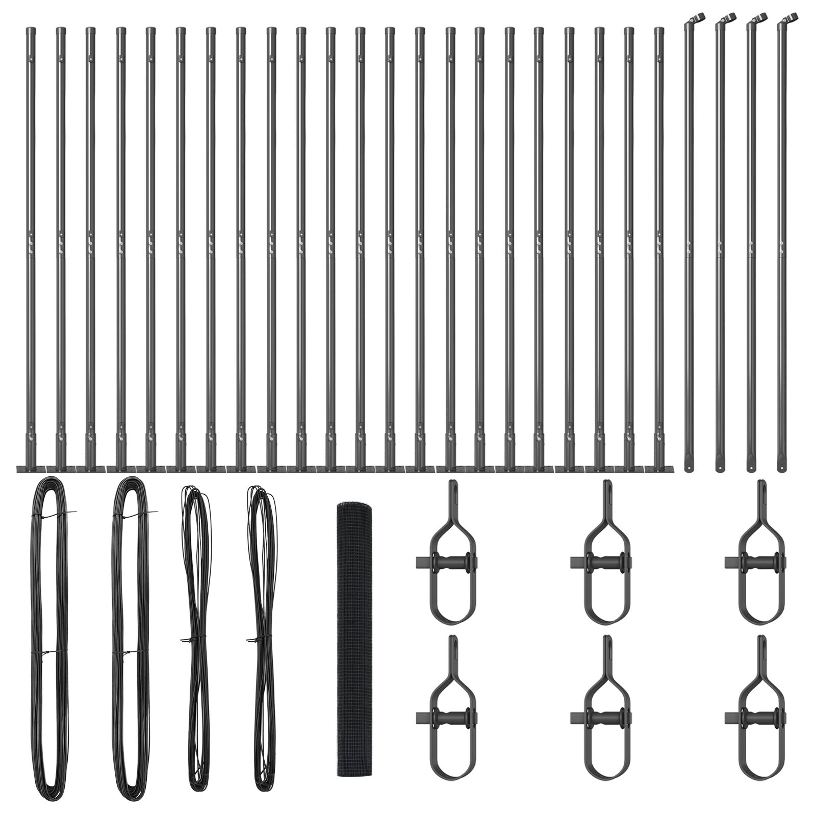 Hegesztett Drótkerítés 13 Flanged Posts Szürke 1,2x50 m Acél (3352594)