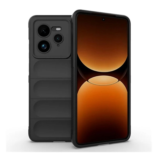 Szilikon telefonvédő (ütésállóság, kameravédő, 3D) FEKETE Realme GT 7 Pro 5G "Gigapack csomagolás" (GP-168019)