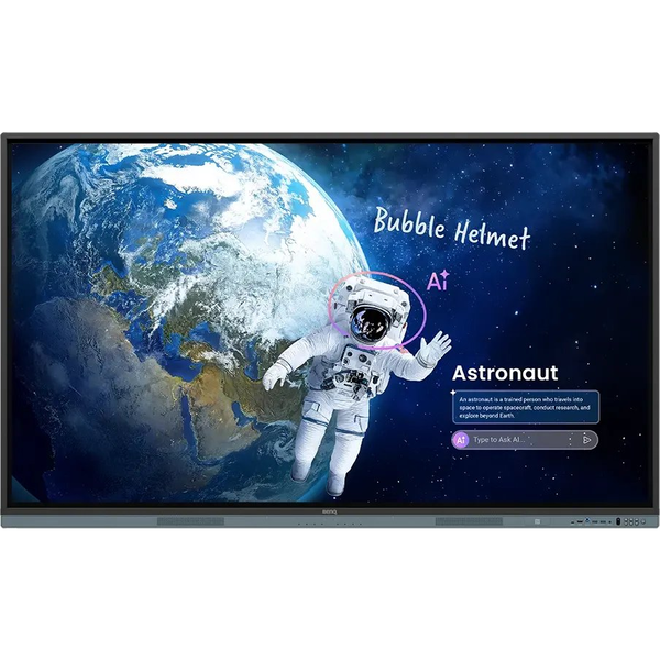 BenQ RM8605 interactief whiteboard 190,5 cm (75") 3840 x 2160 Pixels Touchscreen Zwart