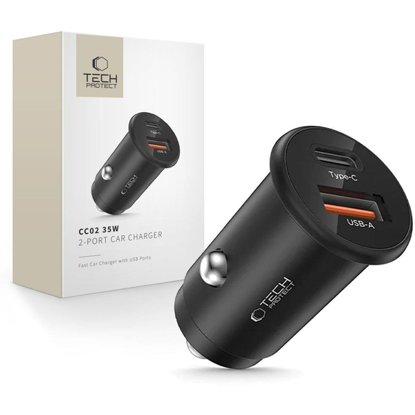 Autós töltő, USB Type-C Tech-protect 3000 mA