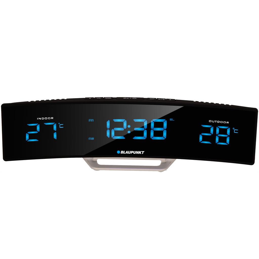 Blaupunkt CR12BK Rádiós ébresztőóra - Fekete (CR12BK)