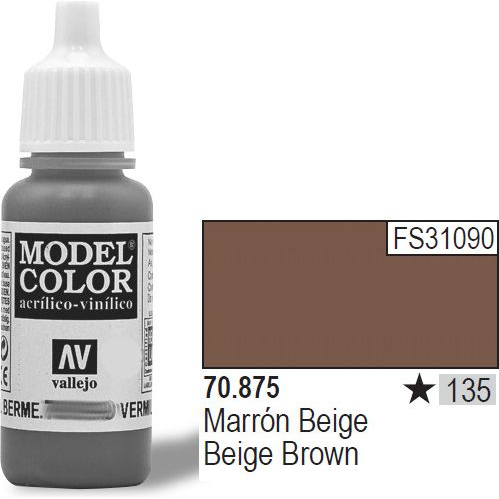 Vallejo Model Color Beige Brown Akrilfesték 70875 (70875)
