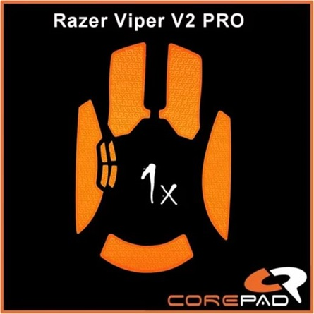 Corepad Mouse Rubber Sticker Razer Viper V2 PRO Wireless Soft Grips Csúszásgátló egér matrica - Narancssárga (CG75400)