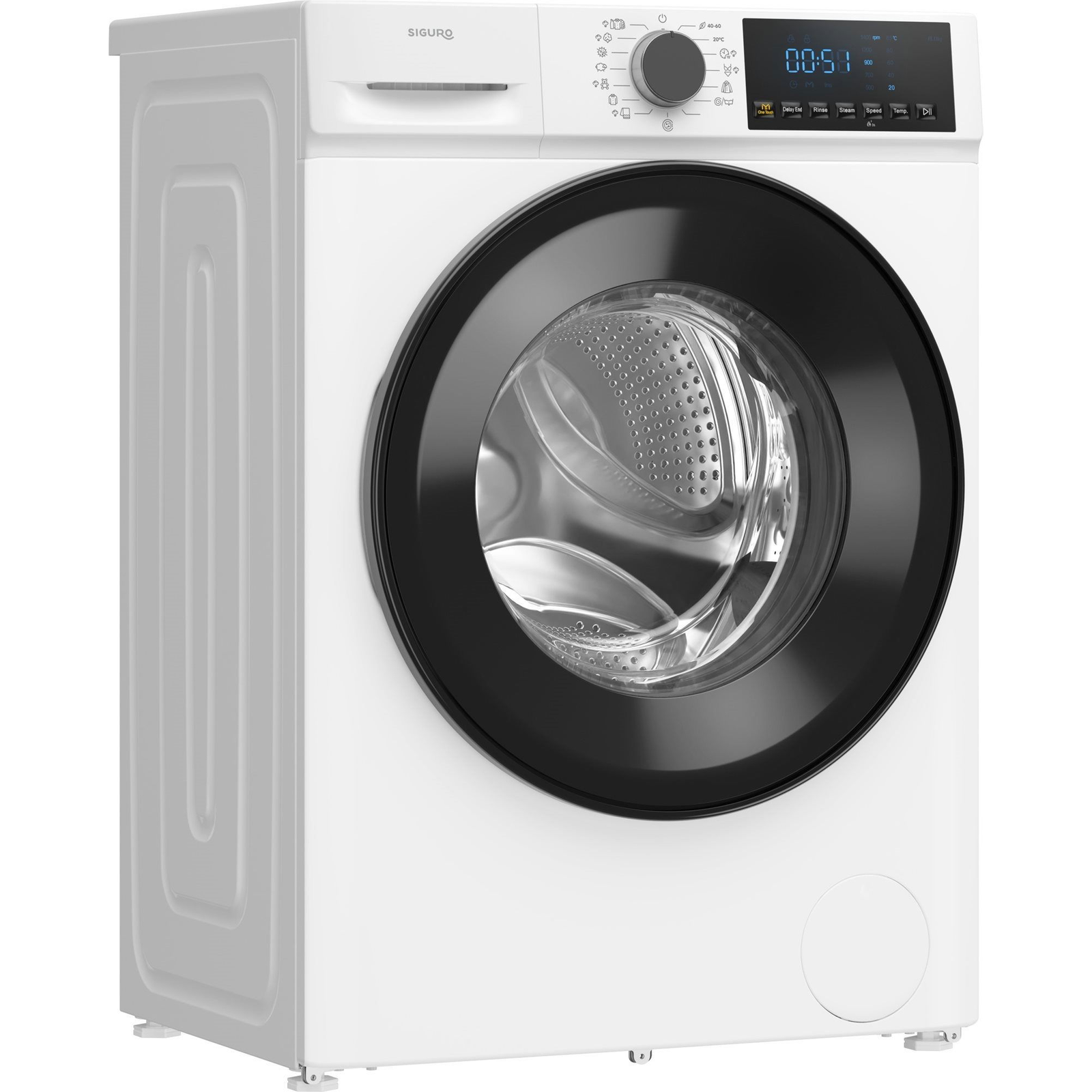 SIGURO SGR-WM-F810W Steam Power (SGR-WM-F810W)