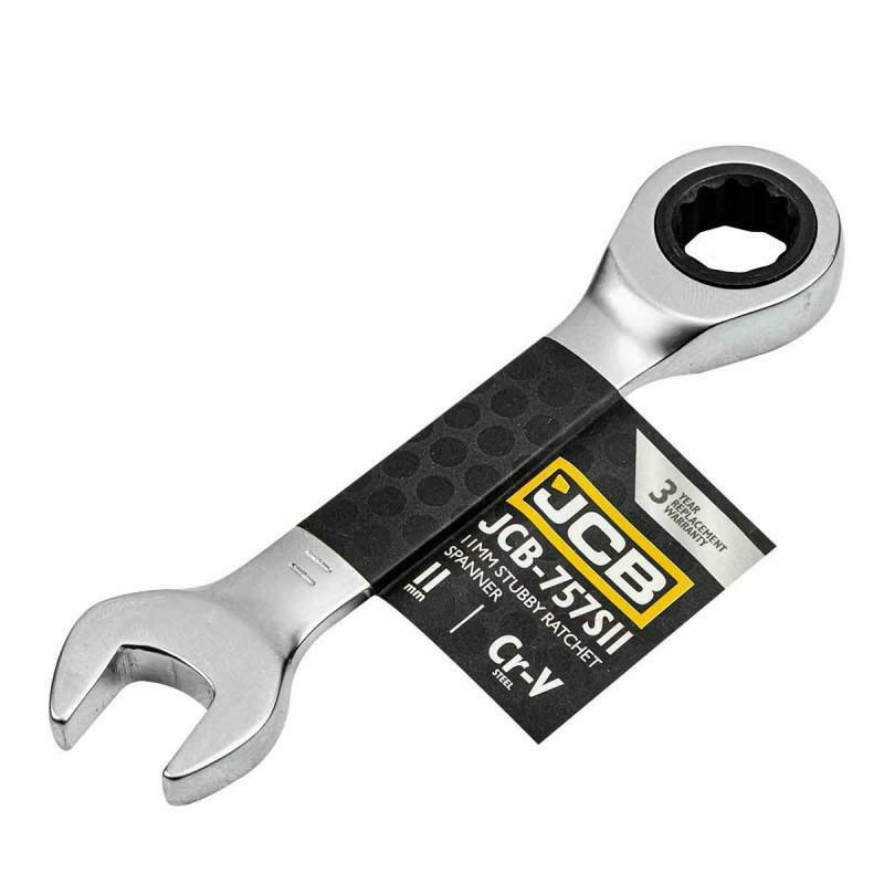 11 MM-ES CSILLAG-VILLÁSKULCS RACSNIS RÖVID ACÉL CR-V JCB (JCB-757S11)