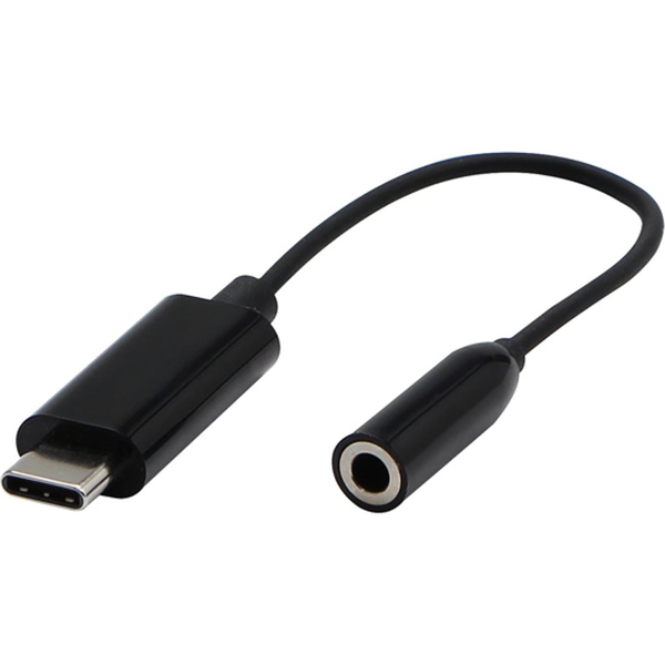 Adapter AV Neutralle USB/Audio USB C (M) - Jack (3,5mm) F, stereo, czarna, Logo blistr