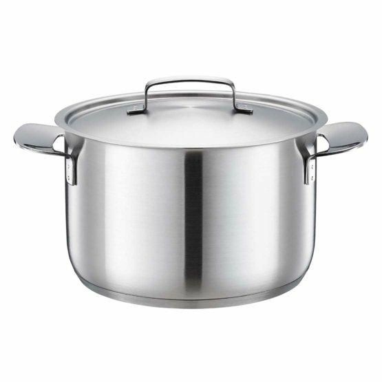 FISKARS All Steel Fazék fedővel, 5 l, 22 cm (1064752)