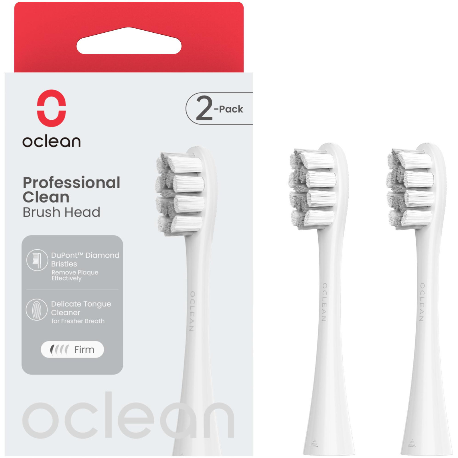 Oclean Professional Clean Medium P1C10-X Pro Elite, 2 db, szürke (6970810554090 )