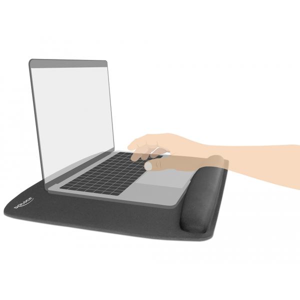 Delock Ergonomikus egér pad csuklótámasszal 420 x 320 mm (12601)