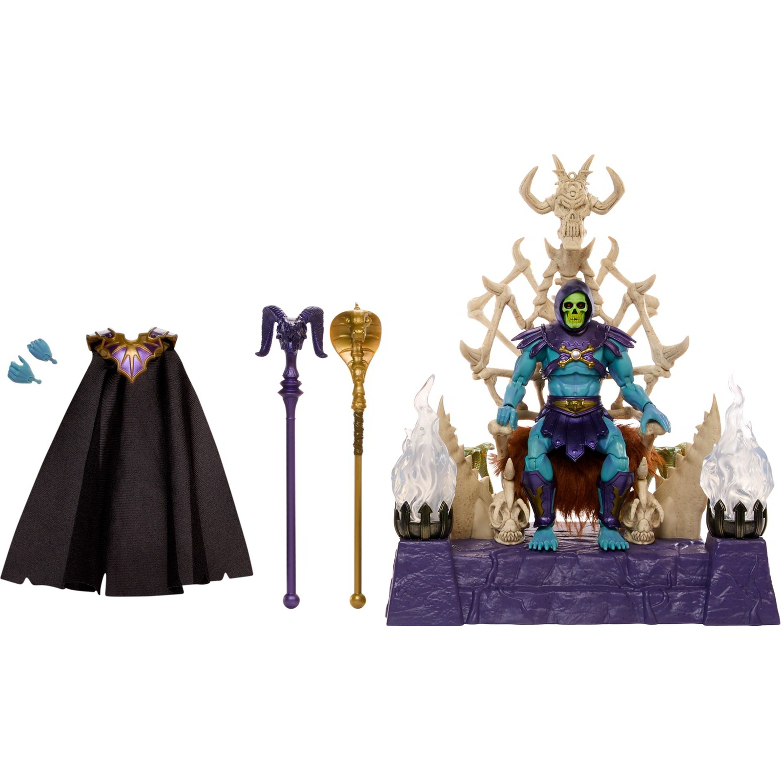 Mattel Masters of the Universer Masterverse Skeletor és Havoc Thron Játékfigura (HXX63)
