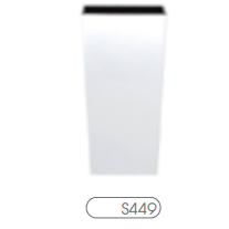  Prosperplast Doniczka URBI SQUARE 220mm biała - DURS225-S449