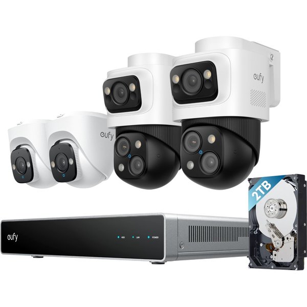 Eufy NVR Security System S4 Kugle (form) IP-sikkerhedskamera Indendørs & udendørs 3840 x 2160 pixel Loft