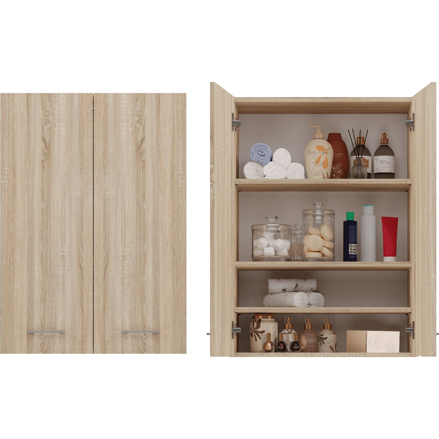 Norfolk M Fürdőszobai Szekrény - Sonoma (POLA MINDD SON)