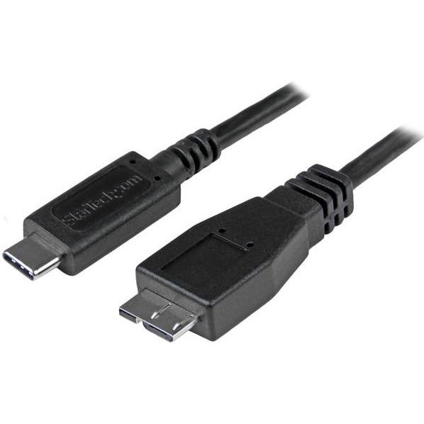 StarTech.com USB31CUB1M USB-kabel USB 3.2 Gen 2 (3.1 Gen 2) USB C Micro-USB B 10 Gbit/s Zwart