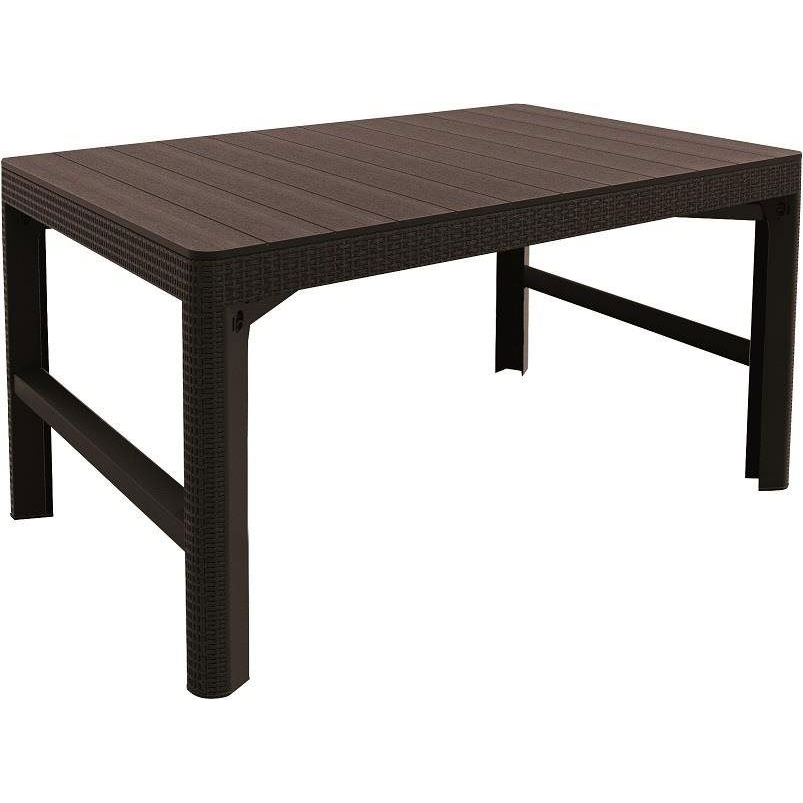 KETER LYON RATTAN kerti asztal, barna (233834)