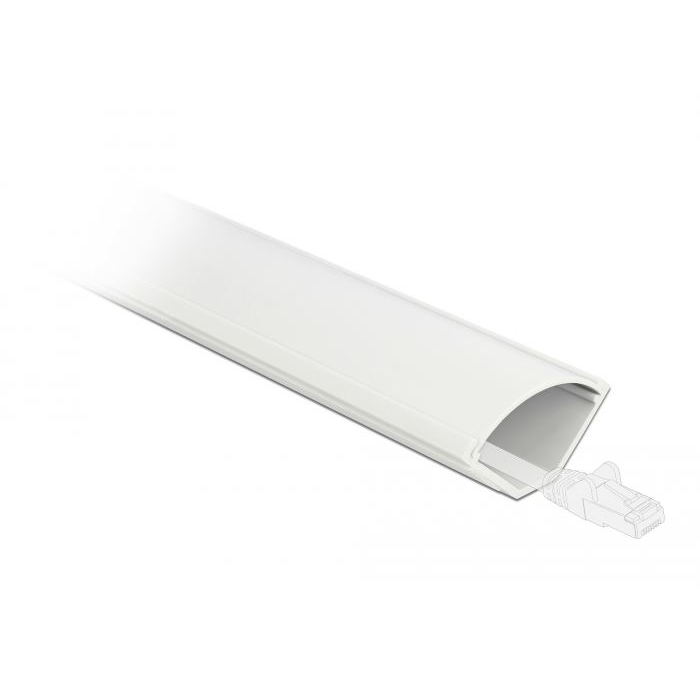 Delock sarokcsatorna 43x23 mm 1m fehér (20714) (del20714)