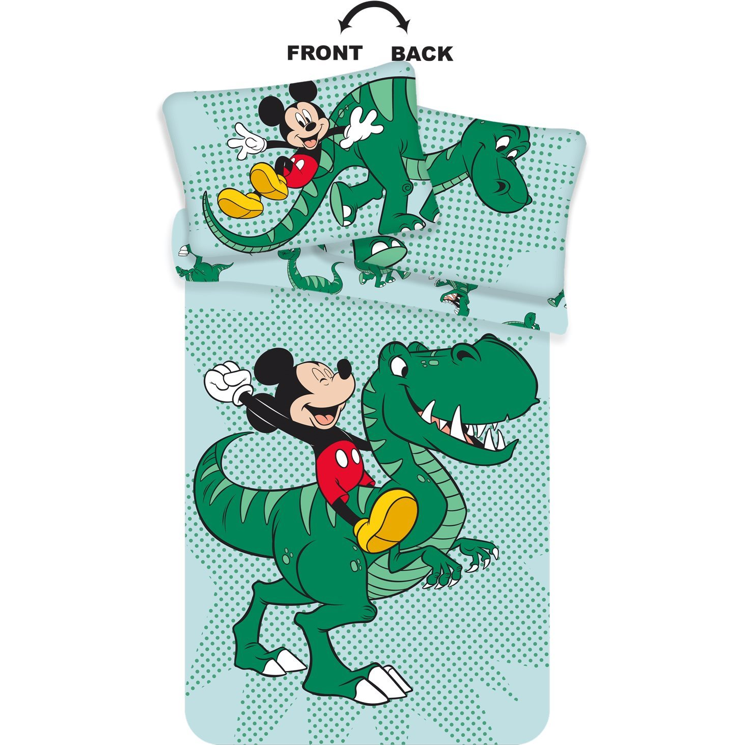 Jerry Fabrics ágynemű huzat - Mickey dino baby (8592753024775)