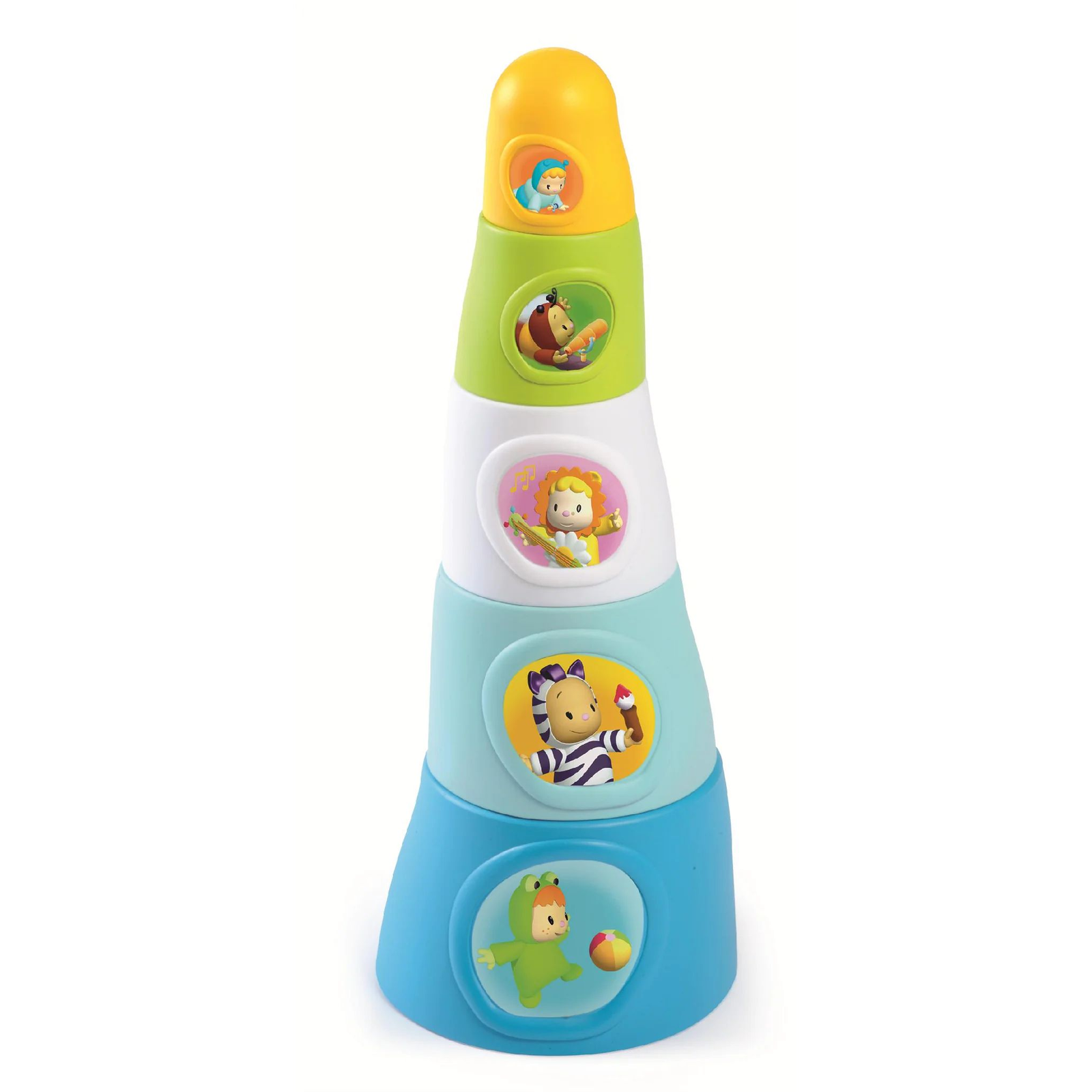 Smoby Cotoons Happy Tower 5 darabos toronyépítő játék - Kék (211317)