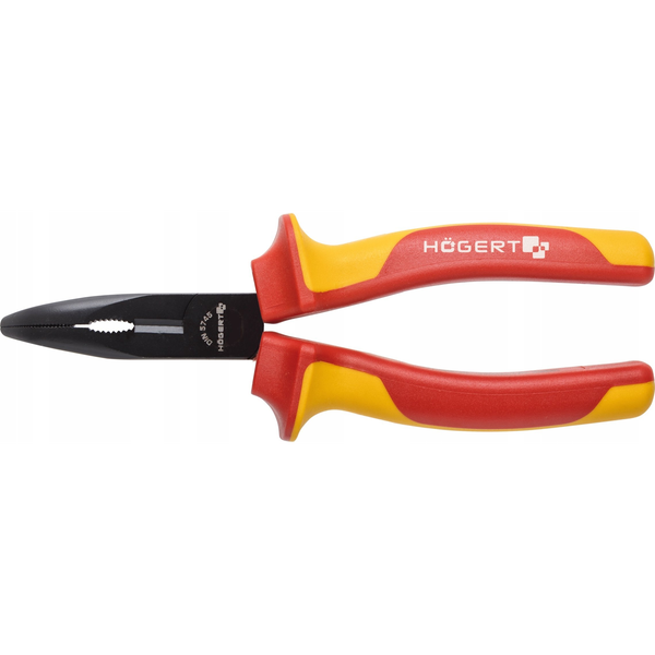 Högert Technik Szczypce wydłużone wygięte 160mm, 1000V, VDE