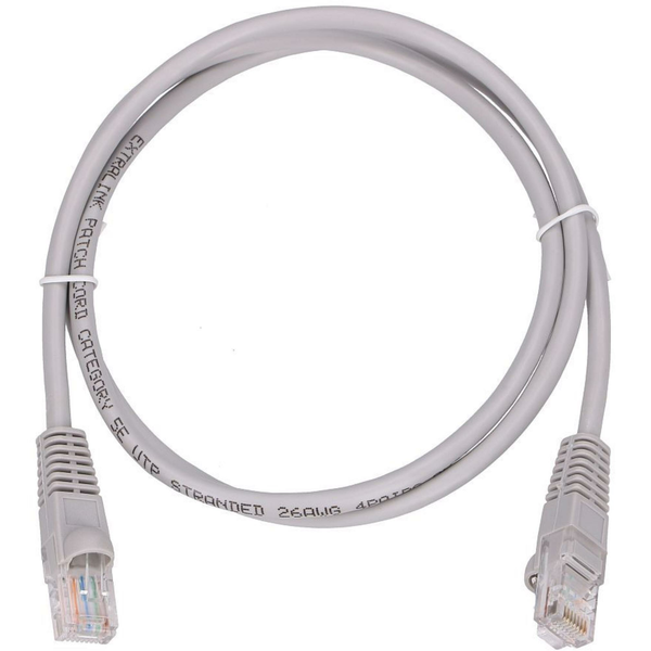 ExtraLink UTP CAT5e Patch kábel 1m - Szürke