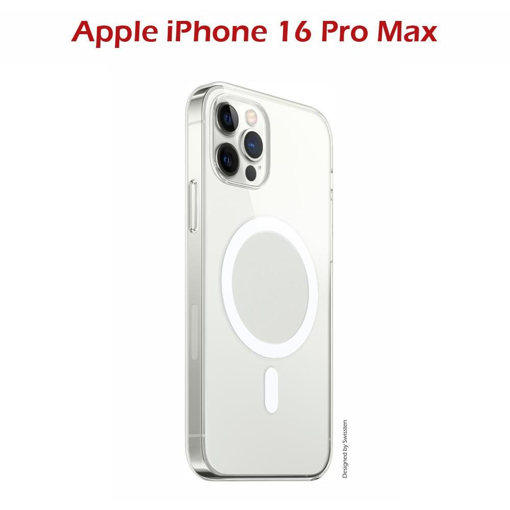 Swissten Clear Jelly MagStick Apple iPhone 16 Pro Max átlátszó tok (33001726)