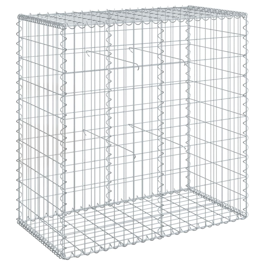 horganyzott vas gabion kosár fedéllel 100 x 50 x 100 cm (3295142)