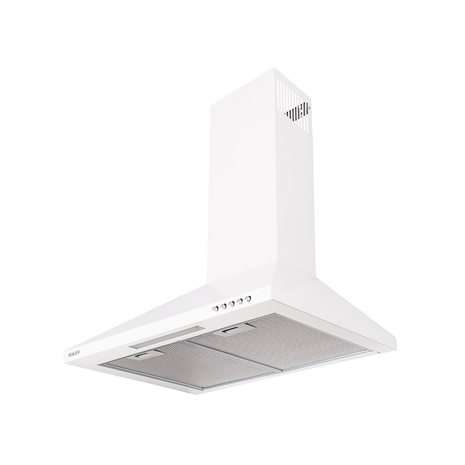 BIELY POHLCOVAČ ODSÁVAČ PÁR KOMÍNOVÝ NÁSTENNÝ MAAN 50 CM FILTER LED KOMÍN (VELA 2 50 BIAŁY)