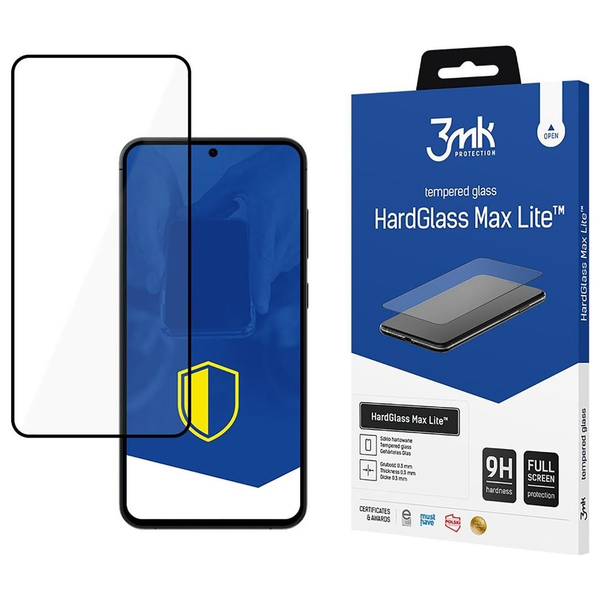 SAMSUNG GALAXY S25+ - 3MK HARDGLASS MAX LITE ČERNÉ