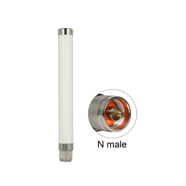 Delock LoRa 868 MHz antenna N-dugó 1,89 dBi irányítatlan, rögzített, kültéri, fehér (89633)