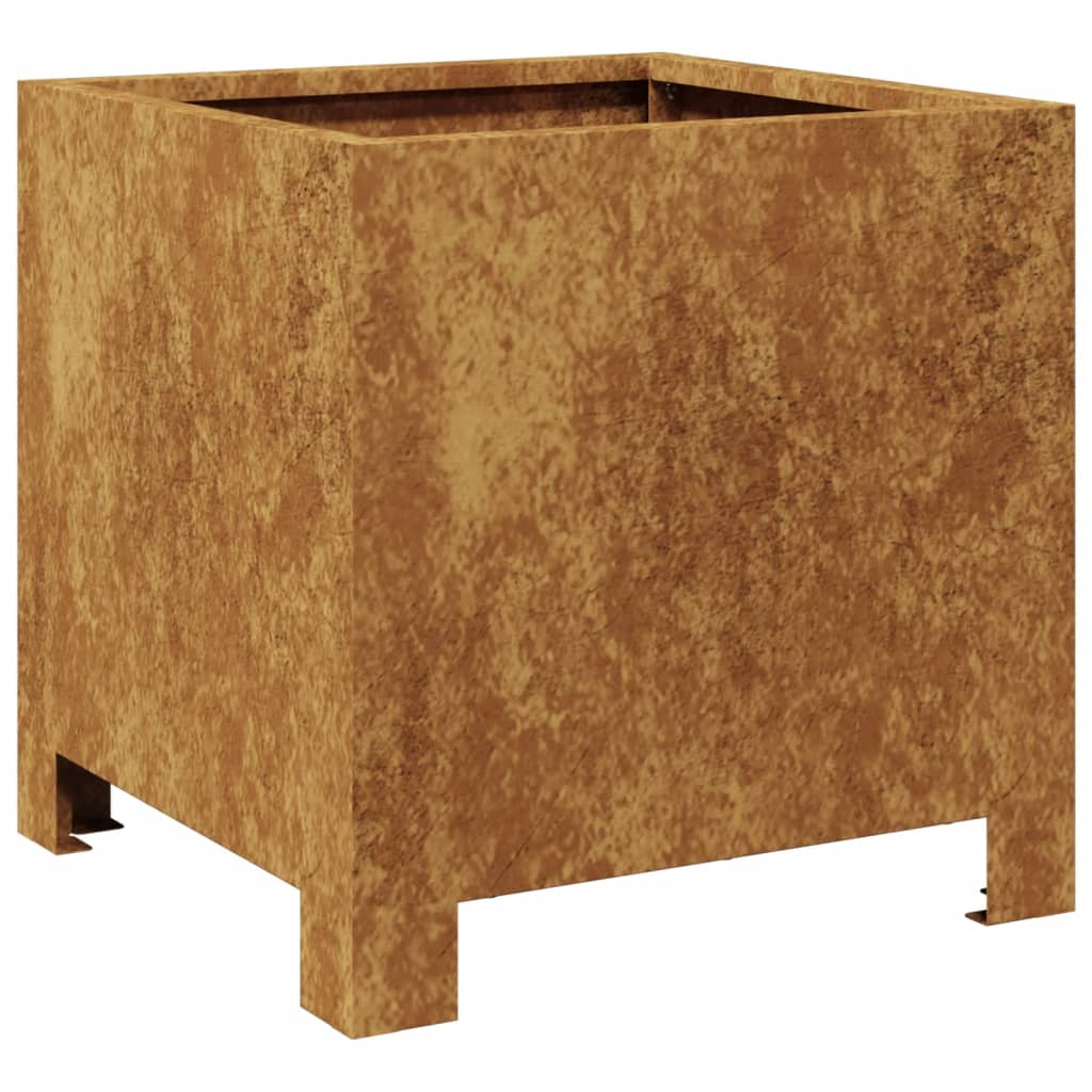 corten acél kerti növénytartó 30 x 30 x 30 cm (851197)