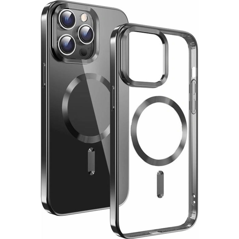 Swissten Clear Jelly MagStick Metallic Samsung Galaxy S24 5G fekete tok (36500117)