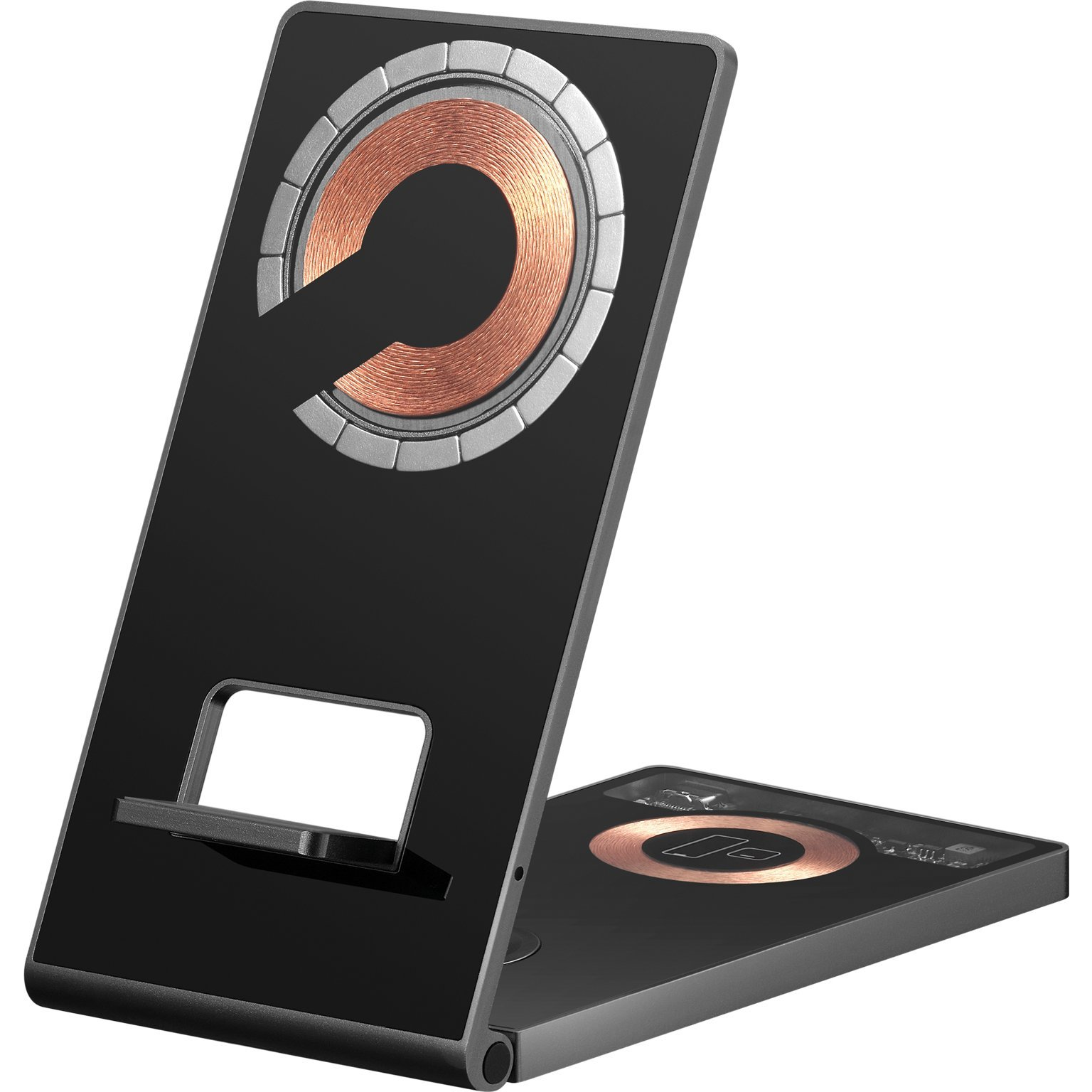 Sandberg 3in1 Wireless Telefon tartó/töltő 15W - Fekete (3in1 Wireless Charger Stand)