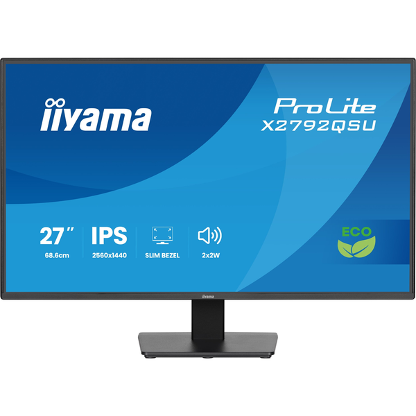 iiyama ProLite X2792QSU-B1 Monitor PC 68,6 cm (27") 2560 x 1440 Pixel Quad HD Nero