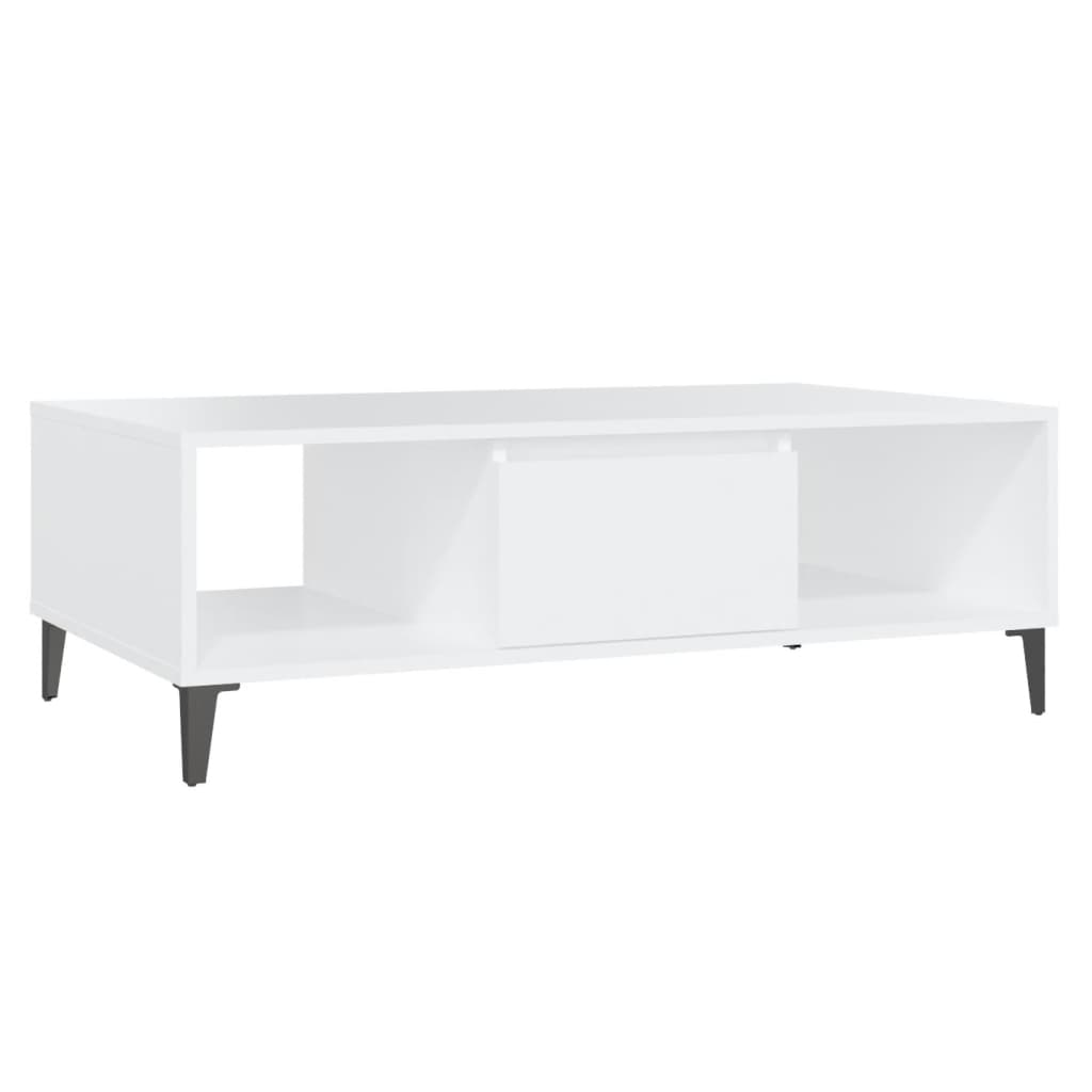 fehér forgácslap dohányzóasztal 103,5 x 60 x 35 cm (806022)
