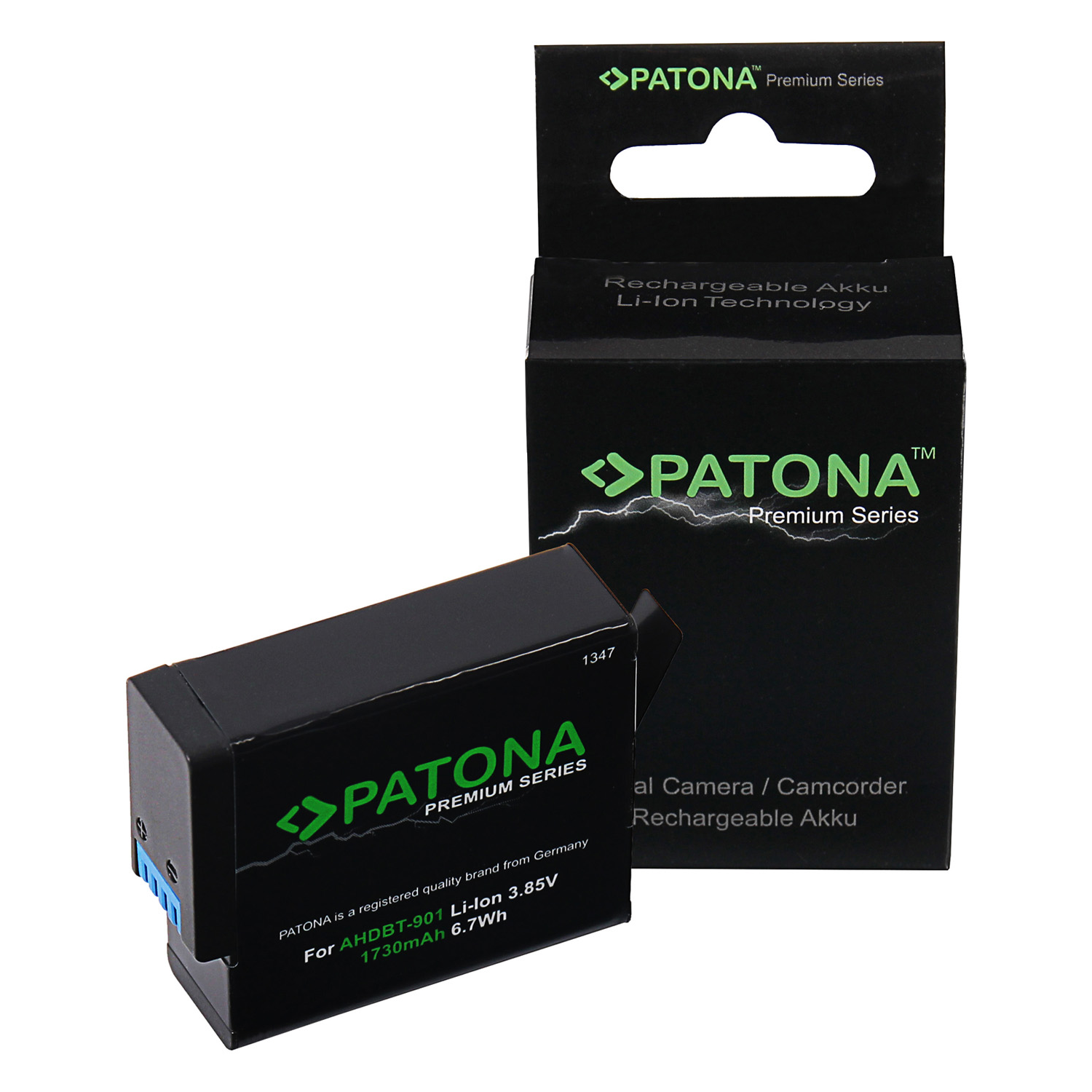 Patona PT1347 Pro Prémium GoPro Hero 9 / Hero 10 / Hero 11 / Hero 12 1730mAh Li-Ion Akciókamera Akkumulátor (PT1347)