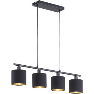 TRIO R30334079 Tommy fekete 4-es függő mennyezeti lámpa (R30334079)