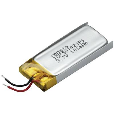 Renata lítium-polimer akku 3,7 V, 115 mAh, 22,5 x 14,1 x 5,2 mm, ICP501421PS (100690)