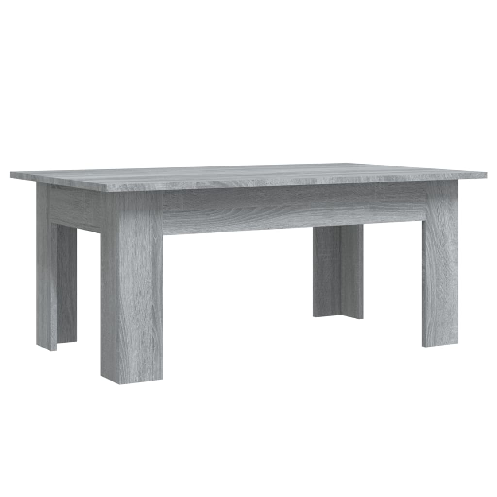 szürke sonoma színű szerelt fa dohányzóasztal 100 x 60 x 42 cm (815427)