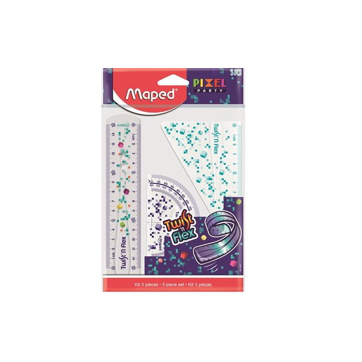 Maped Pixel Party Twist'n Flex Vonalzó készlet (3 darabos) (981835)