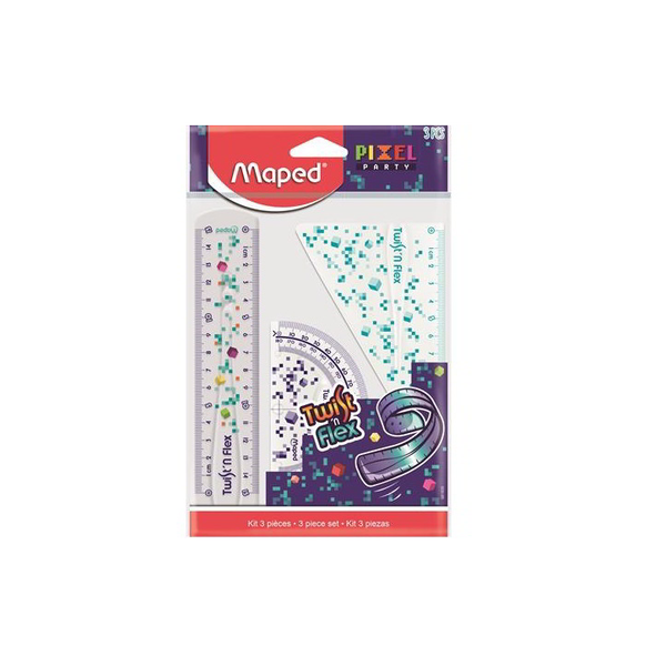 Maped Pixel Party Twist'n Flex Vonalzó készlet (3 darabos)