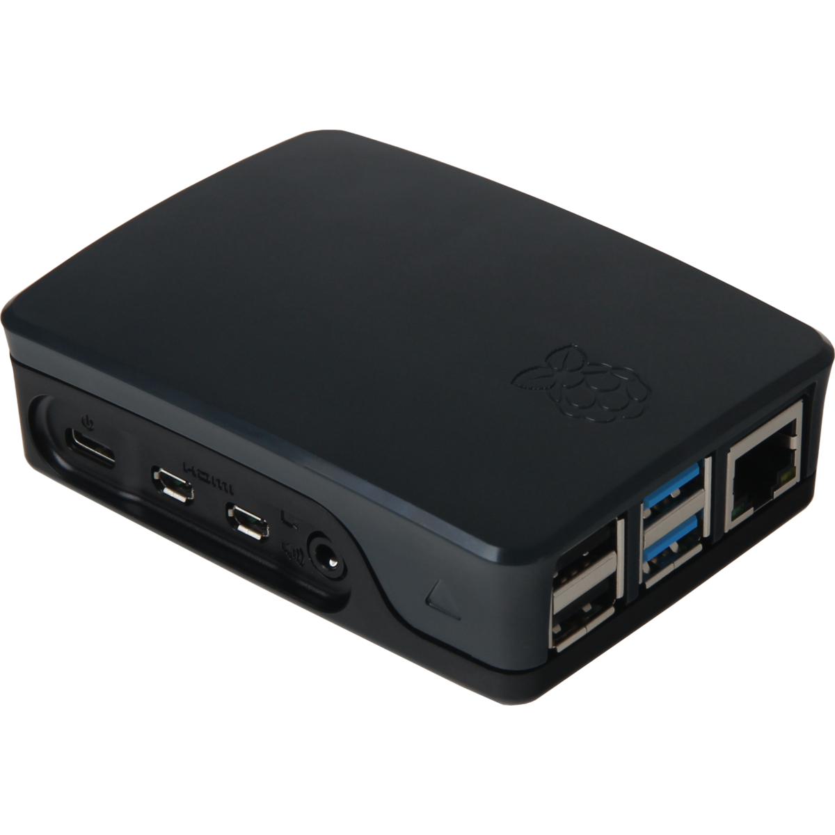 Raspberry PI 4B Számítógépház - Fekete (RB-CASEP4+06B)