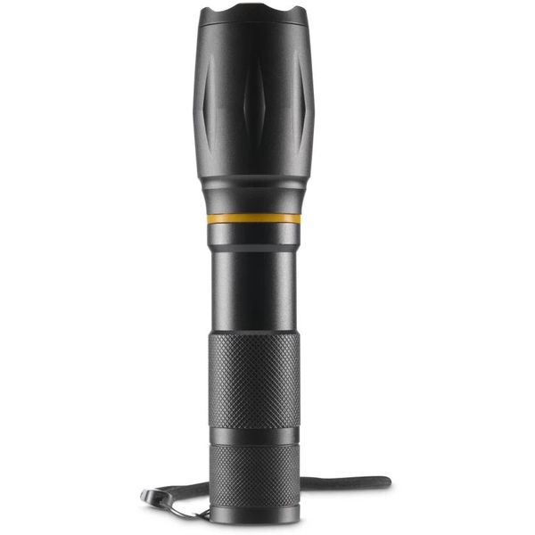 Hama W200 LED zseblámpa, elemekkel, zoommal, COB, alumínium, 3 üzemmód (00228620)