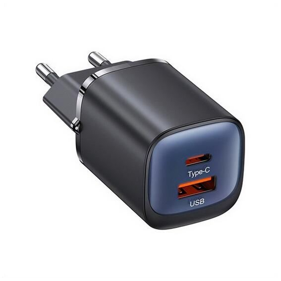 USAMS CC254 USB-A, Type-C hálózati töltő 30W (CC254TC01) (CC254TC01)