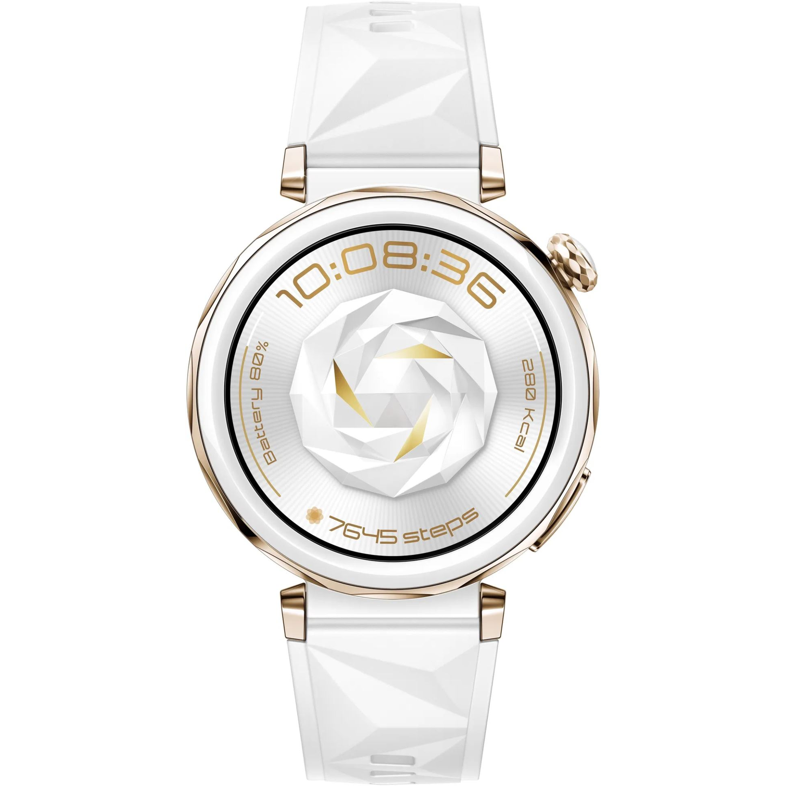 Huawei Watch GT 5 Pro 42mm fehér okosóra AMOLED kijelzővel (55020DRB)