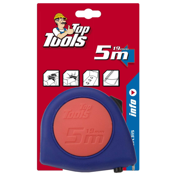 Top Tools Miara stalowa zwijana z blokadą 5m 27C315